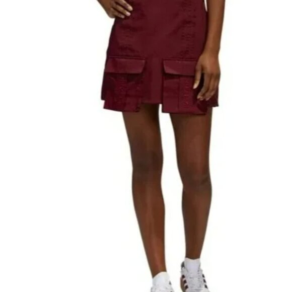 NEW IVY PARK ADIDAS SKIRT XL GK4910 MAROON RED CARDO MINI  BEYONCE 1ST DROP - Picture 2 of 7